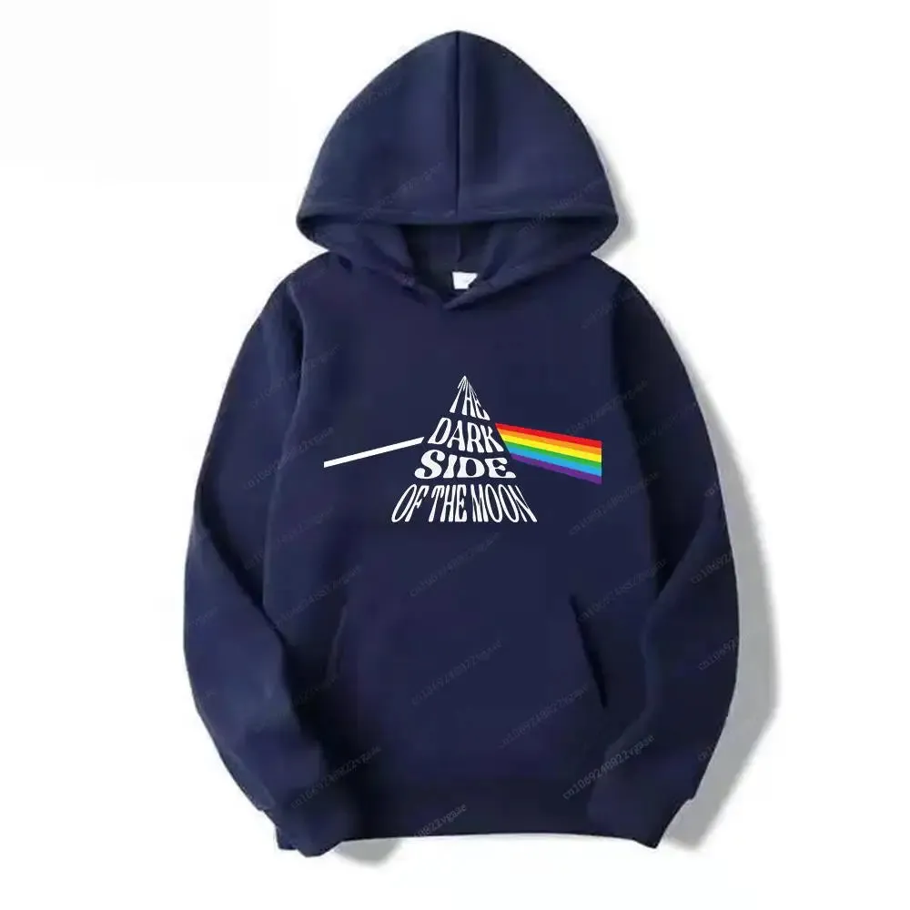 Autumn Winter Hoodie Rock Band Pink Sweatshirt – Floyds Vintage Long Sleeve Fleece Pullover Boyfriend Style Sweater