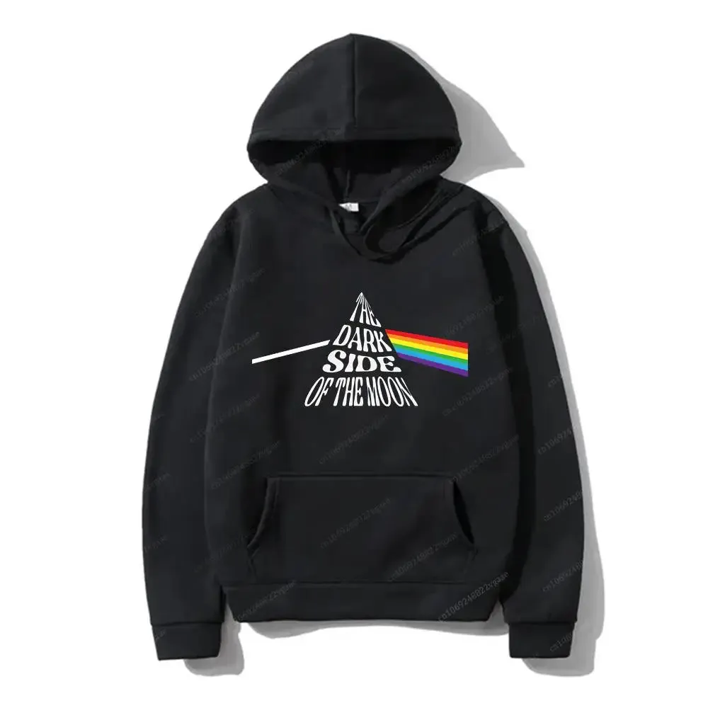Autumn Winter Hoodie Rock Band Pink Sweatshirt – Floyds Vintage Long Sleeve Fleece Pullover Boyfriend Style Sweater