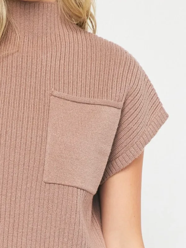 EMILY MOCK NECK CROP SWEATER