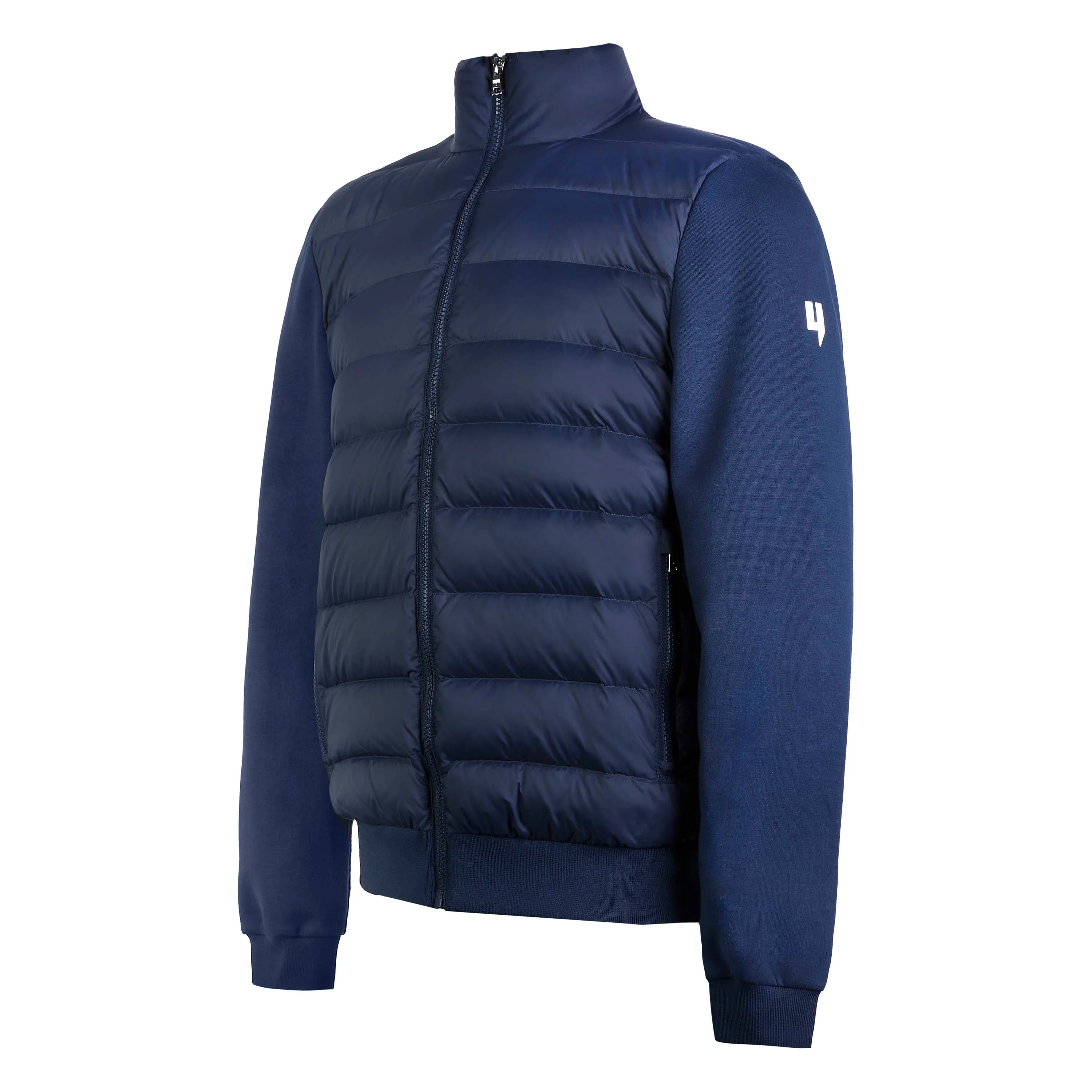 FUNNEL NECK PANEL JACKET NAVY