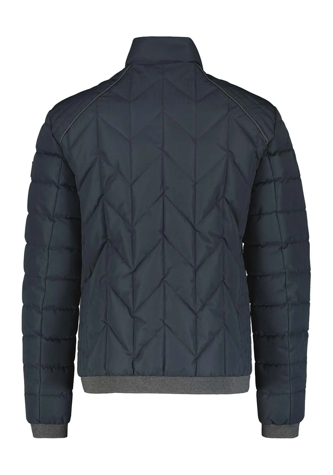 Short Quilted Jacket - Blue