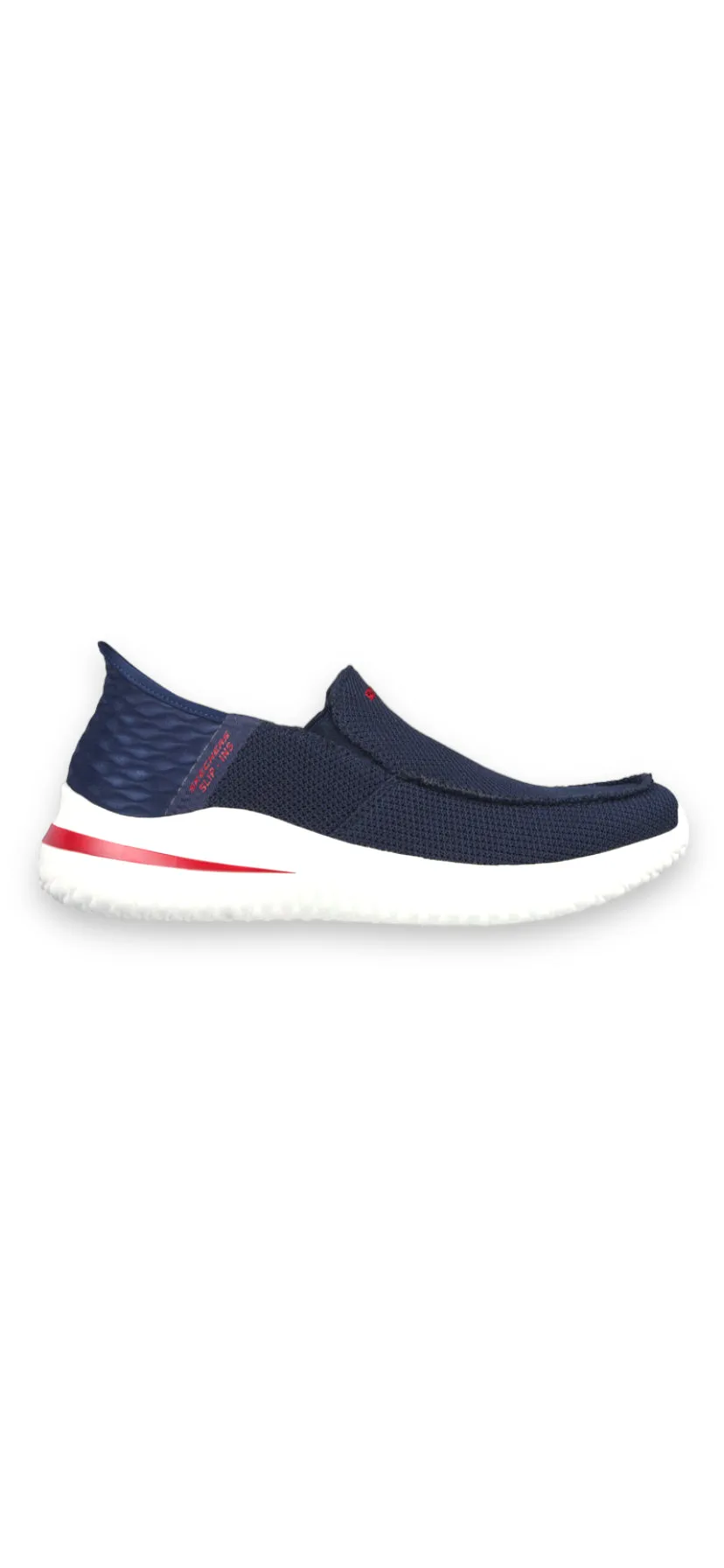 Skechers - Mens navy slip-on shoe - Delson 3.0 CABRINO
