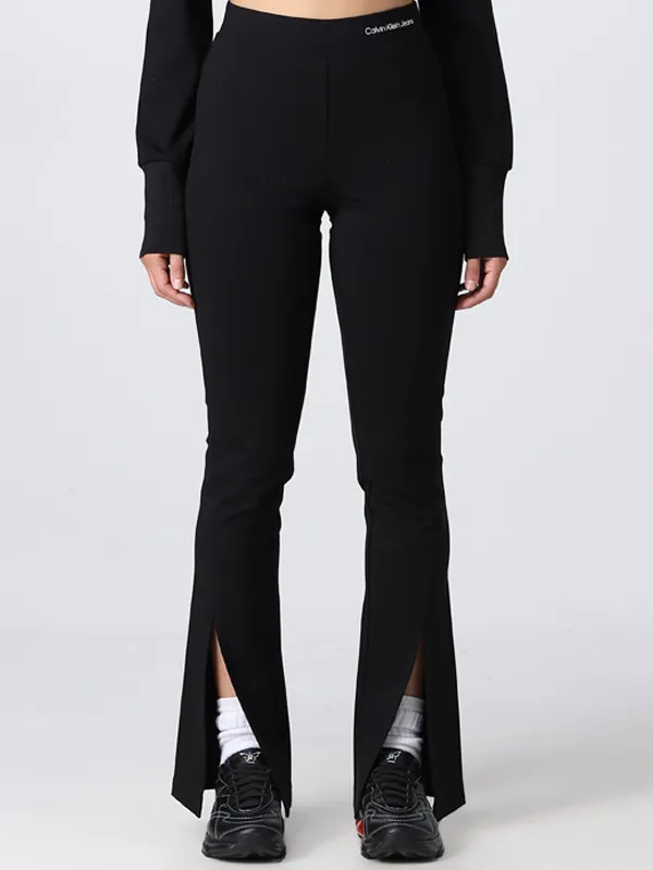 Split Hem Slim Milano Pants