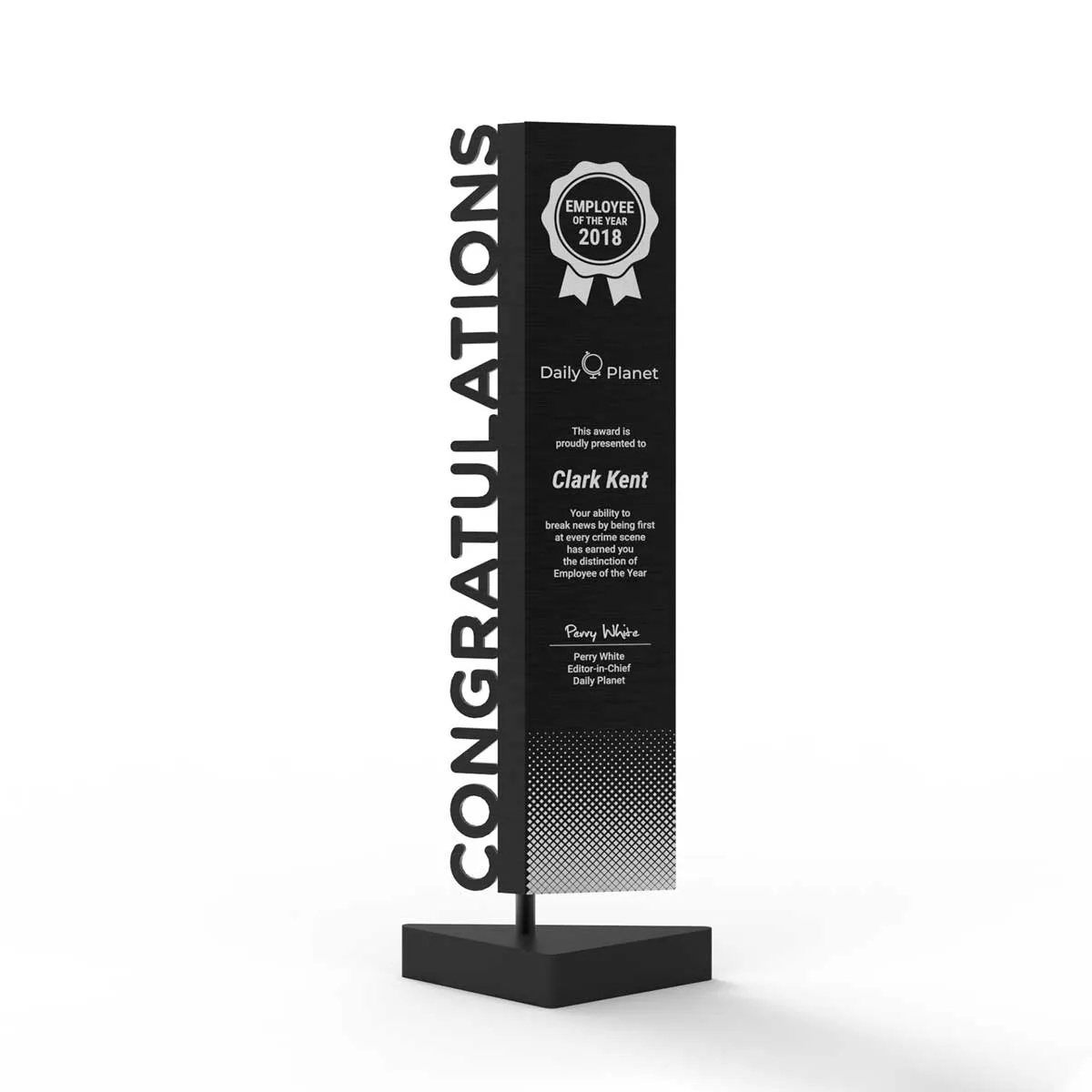 Steel Axis Trophy - Best Employee Award