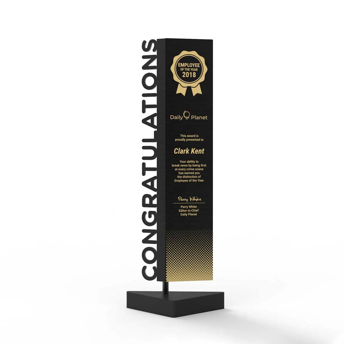 Steel Axis Trophy - Best Employee Award