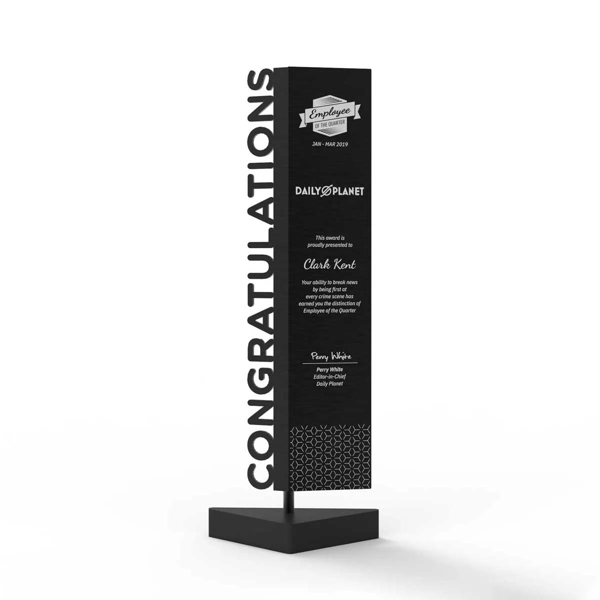 Steel Axis Trophy - Best Employee Award