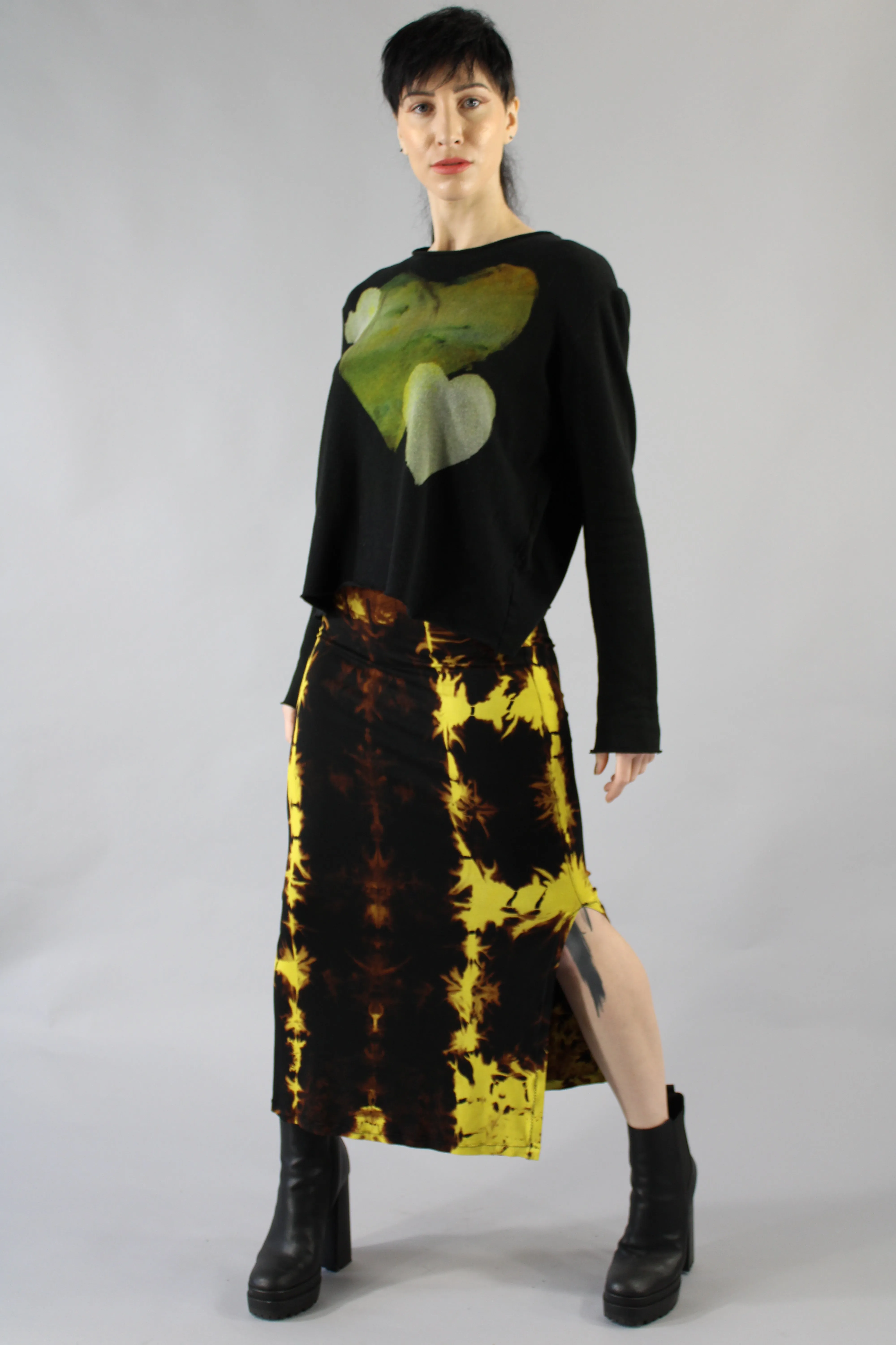 Tube Skirt Fold Lemon