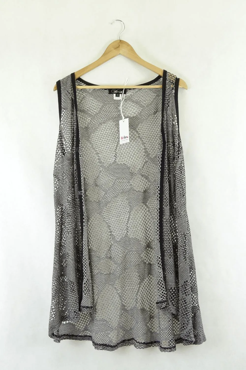 Vivid Black And White Cardigan 14